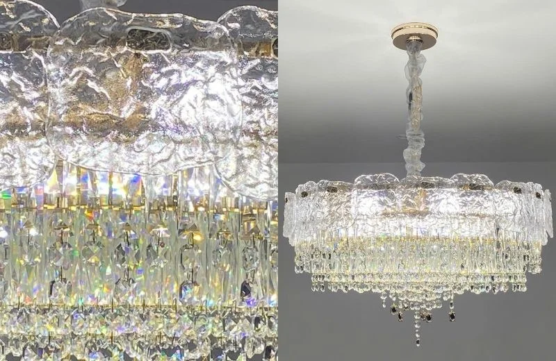 Chi tiết đèn thả pha lê TPL011T800