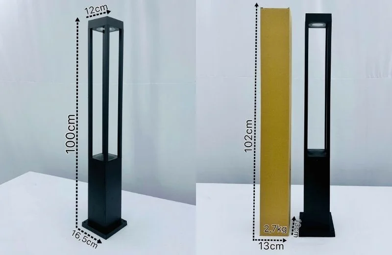 Chi tiết đèn trụ DT23