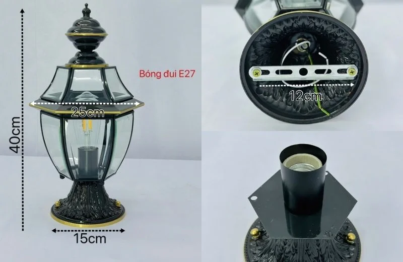 Chi tiết đèn trụ DT24