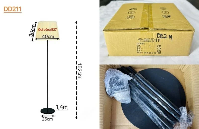 Chi tiết bộ đèn đứng DD211