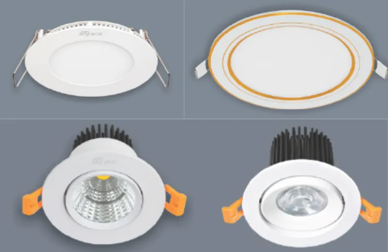 Đèn trang trí phòng khách - đèn âm trần chiếu sáng trang trí phòng khách