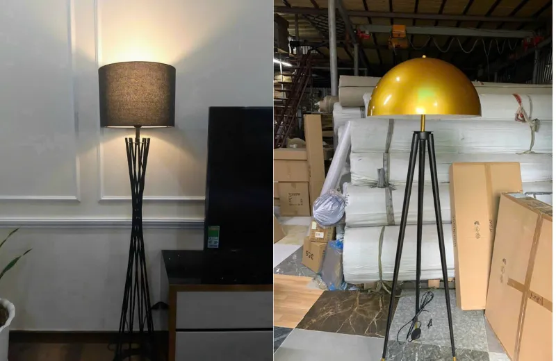 Đèn trang trí phòng khách - thiết kế 3 chân hoặc nhiều chân trang trí phòng khách