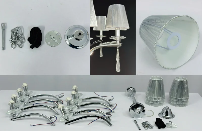 Ảnh cận chi tiết Đèn Chùm DC308T8