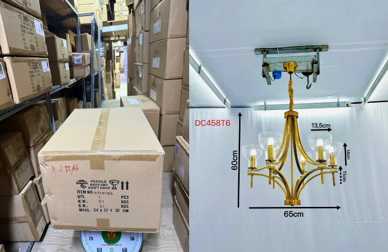 Thông số Đèn Chùm DC458T6