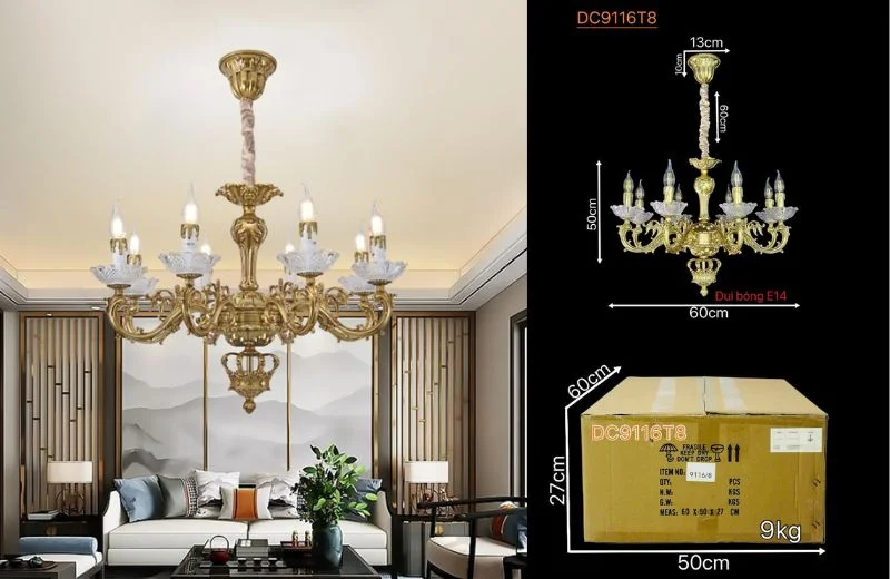 Đèn Chùm DC9116T8 2