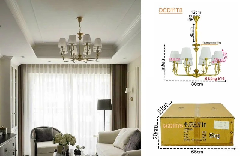 Đèn Chùm DCD11T8 2