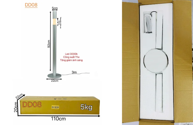 Thông số chi tiết Đèn Đứng DD08