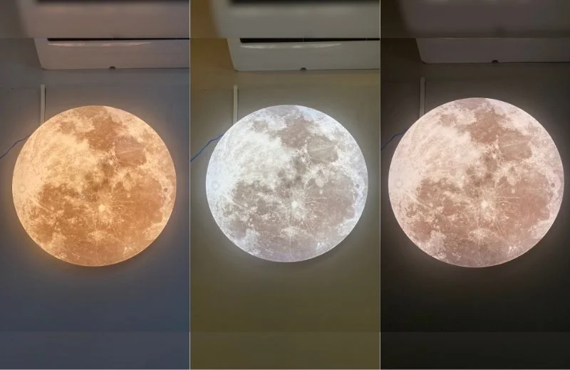 Đèn ốp trần mica OTA02 với 3 chế độ LED 