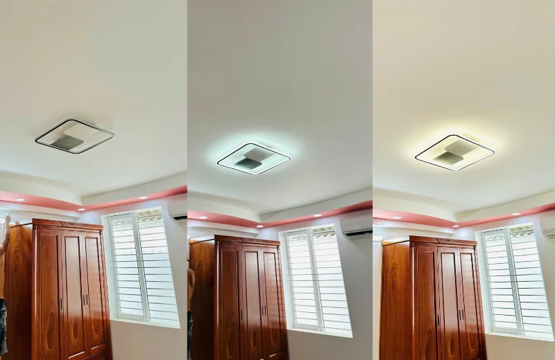 Ảnh thật Đèn Ốp Trần Mica OTA27 