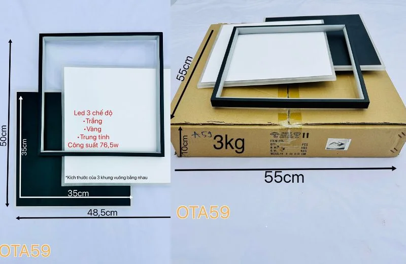 Đèn Ốp Trần Mica OTA59 4