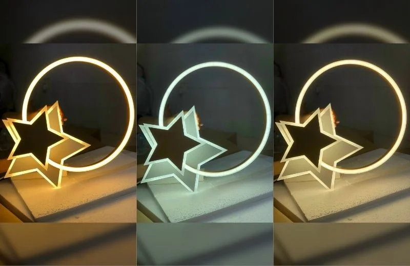 Đèn ốp trần mica OTA8869 với 3 chế độ LED