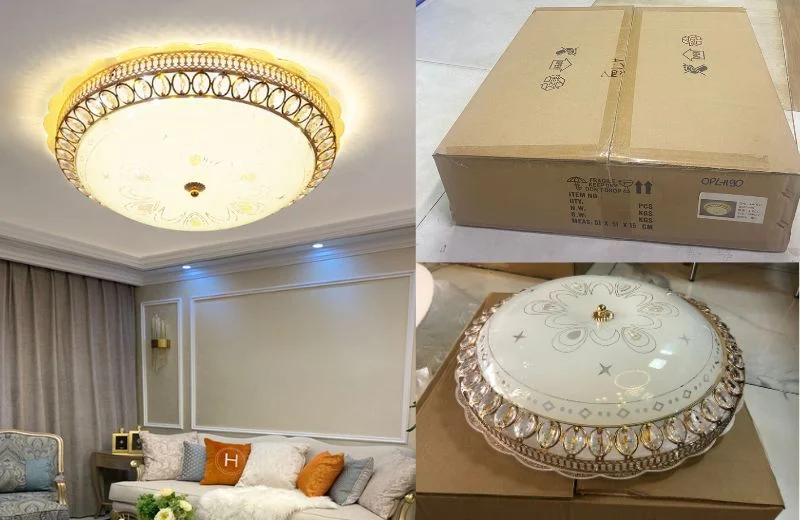 Đèn Ốp Trần Pha Lê OPLH90 1