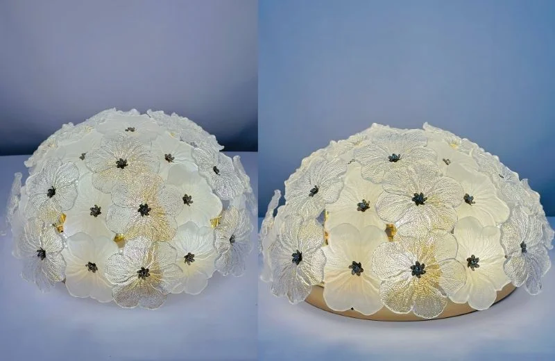 Đèn ốp trần pha lê OTPL051 cho không gian mềm mại và ấm cúng