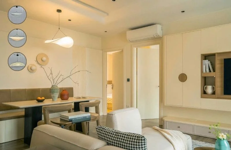 Đèn thả trần hiện đại THD27 có 3 chế độ ánh sáng trắng, vàng và trung tính