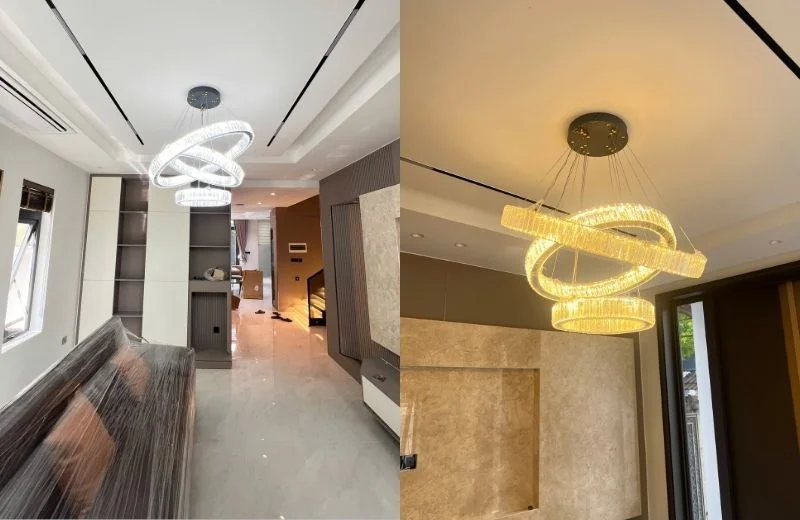 Đèn thả hiện đại THD7050VANG468 cho phòng khách