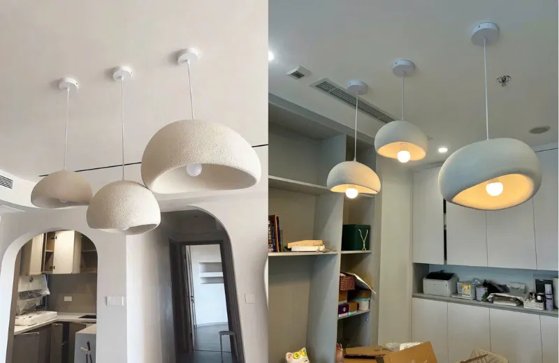 Đèn thả hiện đại THD85 - thiết kế composite cao cấp trang trí phòng ăn cao cấp