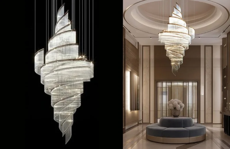 Đèn thả pha lê TPL9664 điểm nhấn sang trọng, đẳng cấp