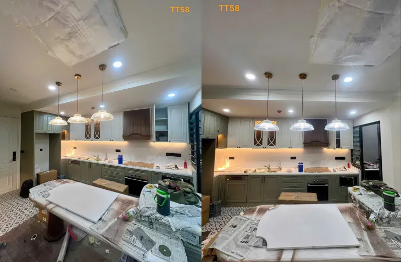 Đèn thả phòng ăn TT58 - thiết kế thả hiện đại chất liệu thủy tinh cao cấp.