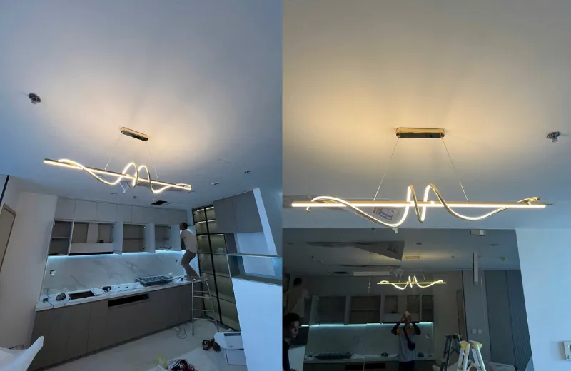 Đèn thả thiết kế TTK136 - hiện đại trang trí phòng ăn sang trọng