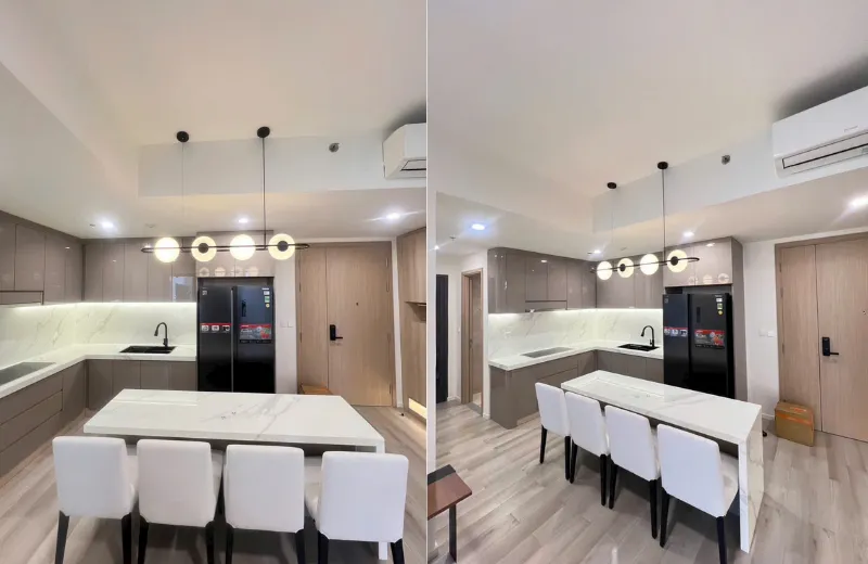 Đèn thả thiết kế TTK138T4 hiện đại trang trí phòng ăn sang trọng