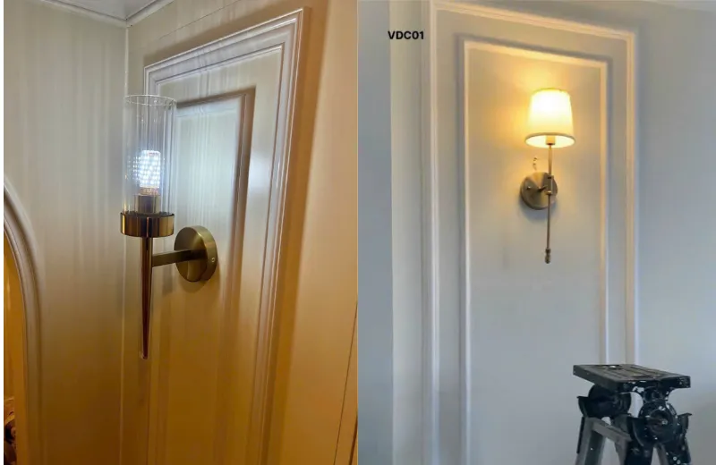 Đèn trang trí phòng khách - thiết kế hiện đại treo tường tối ưu hóa không gian