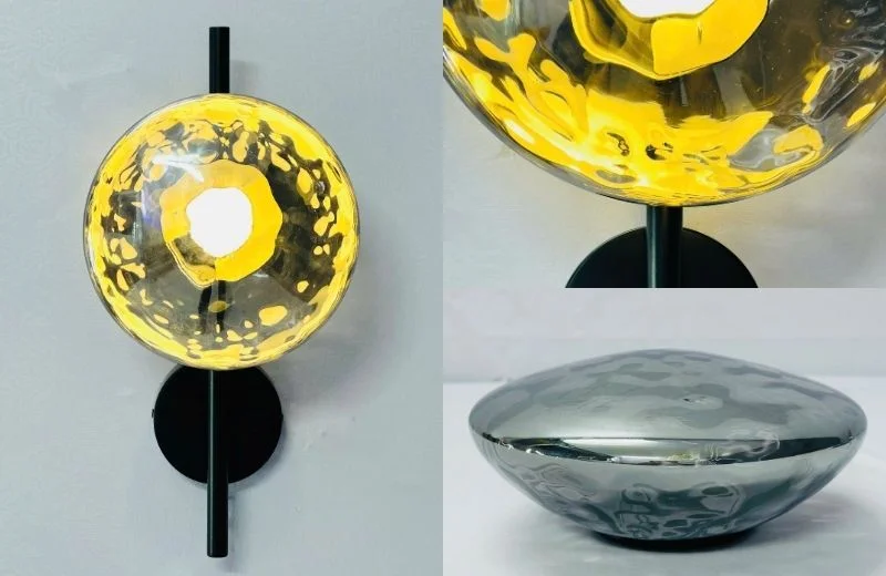 Đèn tường VK135 chất liệu thuỷ tinh dày, trong và bắt sáng tốt