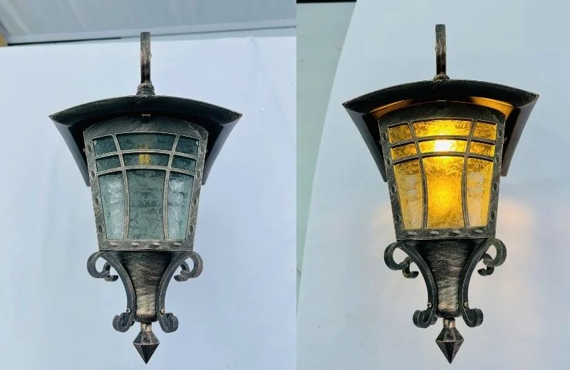 Đèn Tường VNT1882 - Khi bật và tắt 