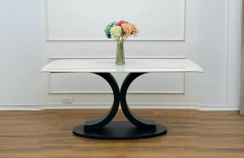 Mặt đá ceramic MDB07-TM chân bàn CT011 bên bỉ và an toàn