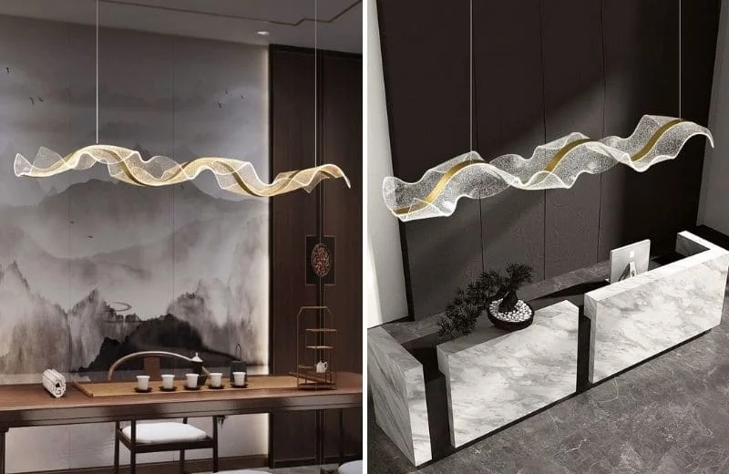 Đèn thả trần hiện đại THD141 với thiết kế lượn sóng độc đáo