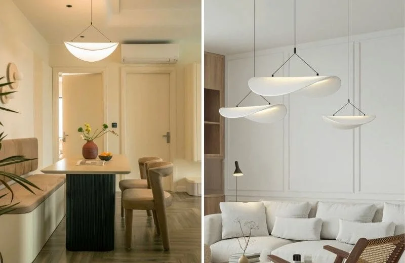 Phối cảnh của đèn thả trần hiện đại THD27