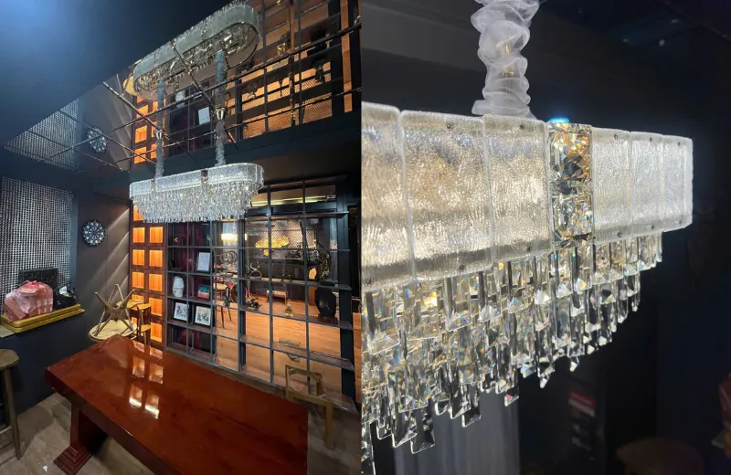 Đèn thả bàn ăn TPL326 - thiết kế pha lê K9 cao cấp trang tri bàn ăn hiện đại