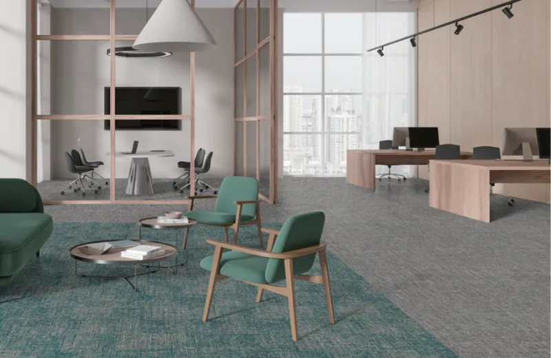 Thảm Tấm Văn Phòng TTHD2V2-A Dễ Vệ Sinh, Không Bám Bụi Bẩn