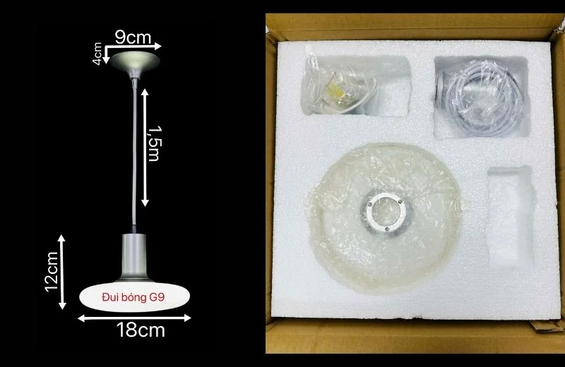 Trọn bộ đèn thả hiện đại THD61