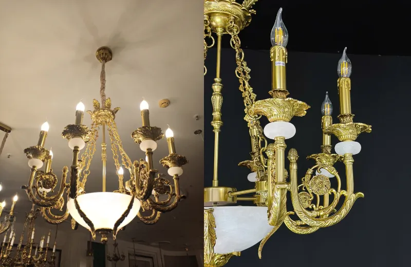 Đèn chùm DC9111-thiết kế bóng rời đuôi E27 thuận tiện tay thế và lựa chọn ánh sáng theo nhu cầu sử dụng