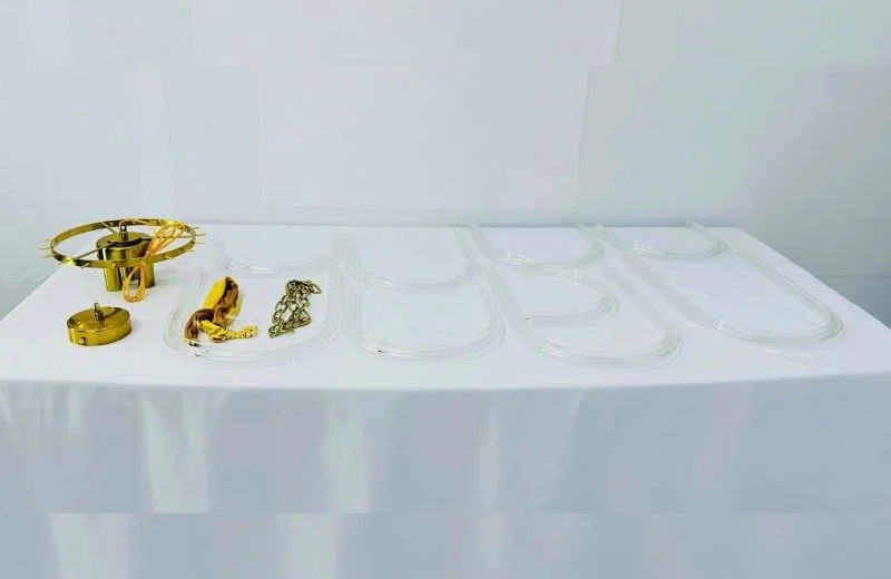 Trọn bộ đèn thả pha lê TPL15