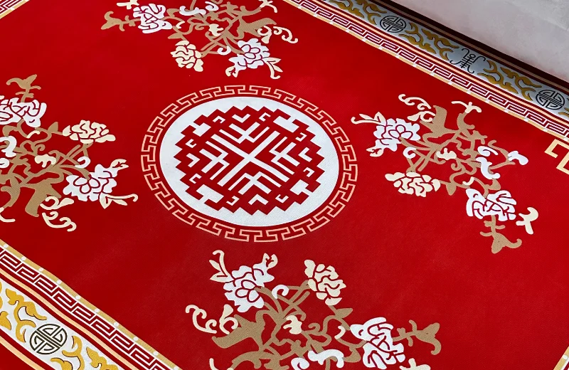 Thảm in 3D SFIND2 tông đỏ bắt mắt 