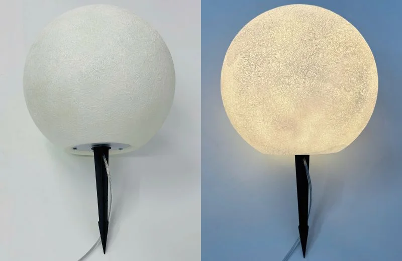 Ảnh Đèn Trụ DT36 lúc bật và tắt đèn