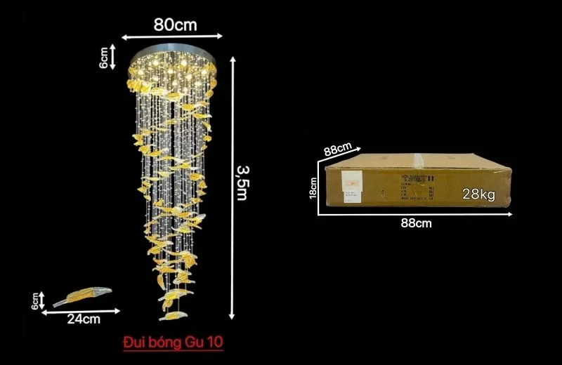 Thông số đèn thả hiện THD153 