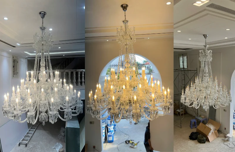 Ảnh cận Đèn Chùm Pha Lê DC9888T48