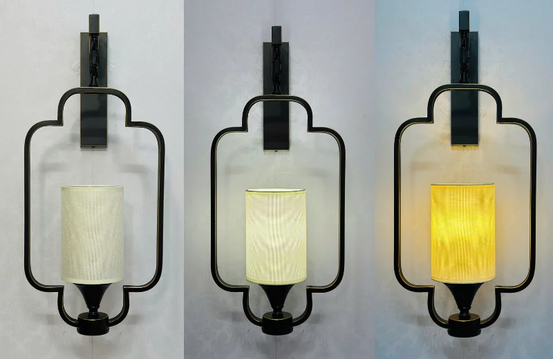 Ảnh thật các chế độ đèn của Đèn Tường VK203