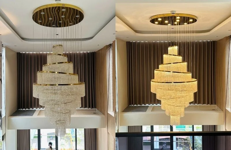 Đèn thả pha lê TPL21 hoàn thiện 1