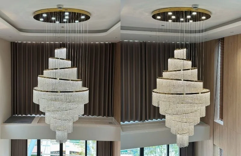 Đèn thả pha lê TPL21 hoàn thiện 2