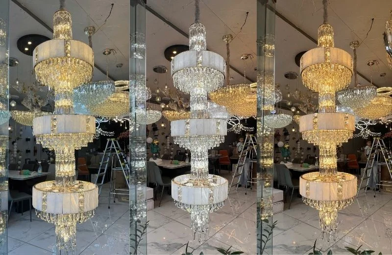 Đèn thả pha lê TPL817D1800 với 3 chế độ LED