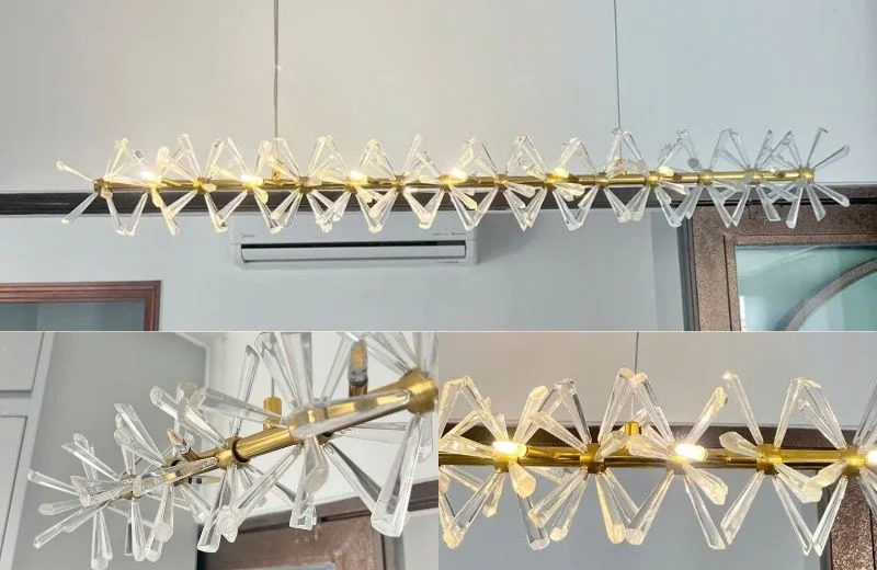 Chi tiết đèn thả pha lê TPL10N1050