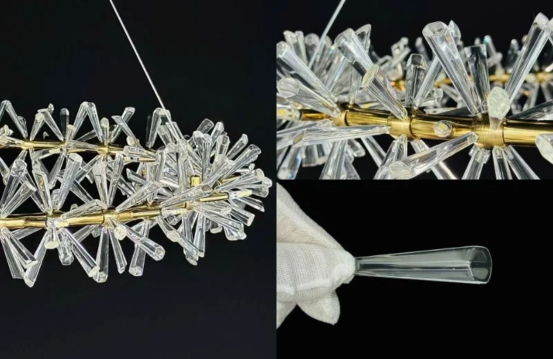 Chi tiết đèn thả pha lê TPL10T800