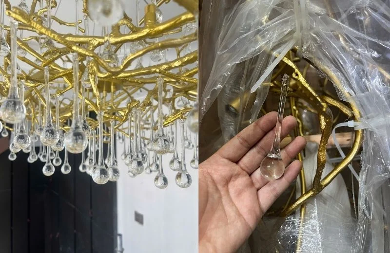 Chi tiết đèn thả pha lê TPL3005