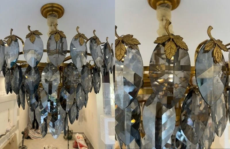 Chi tiết đèn thả pha lê TPL8089T600 