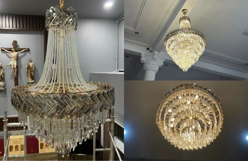 Chi tiết đèn thả pha lê TPL88450T800