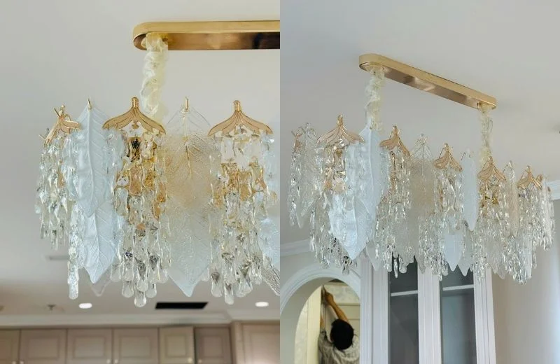 Chi tiết đèn thả pha lê TPL8863N1000