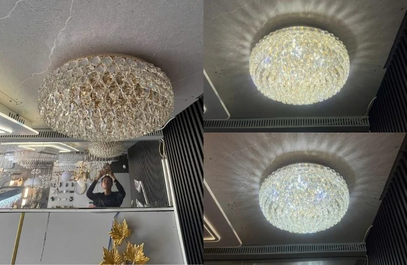 Đèn ốp trần pha lê OTPL578 sang trọng và bắt mắt